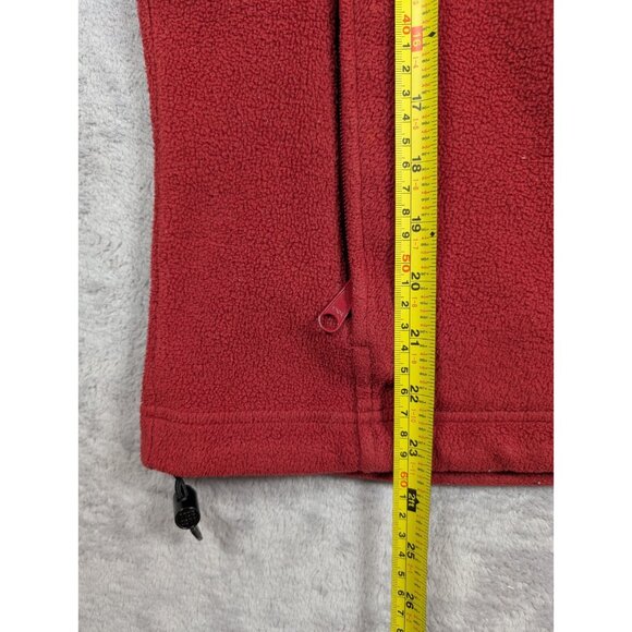 Columbia Vintage Fleece Jacket Womens Size Medium Red Full Zip Outdoor Hiking - Picture 8 of 10